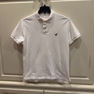 American Eagle Outfitters White Polo Shirt